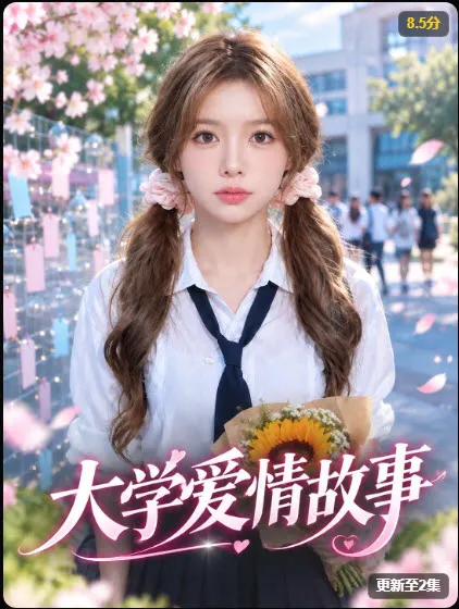 蓝果短剧《大学爱情故事》海报